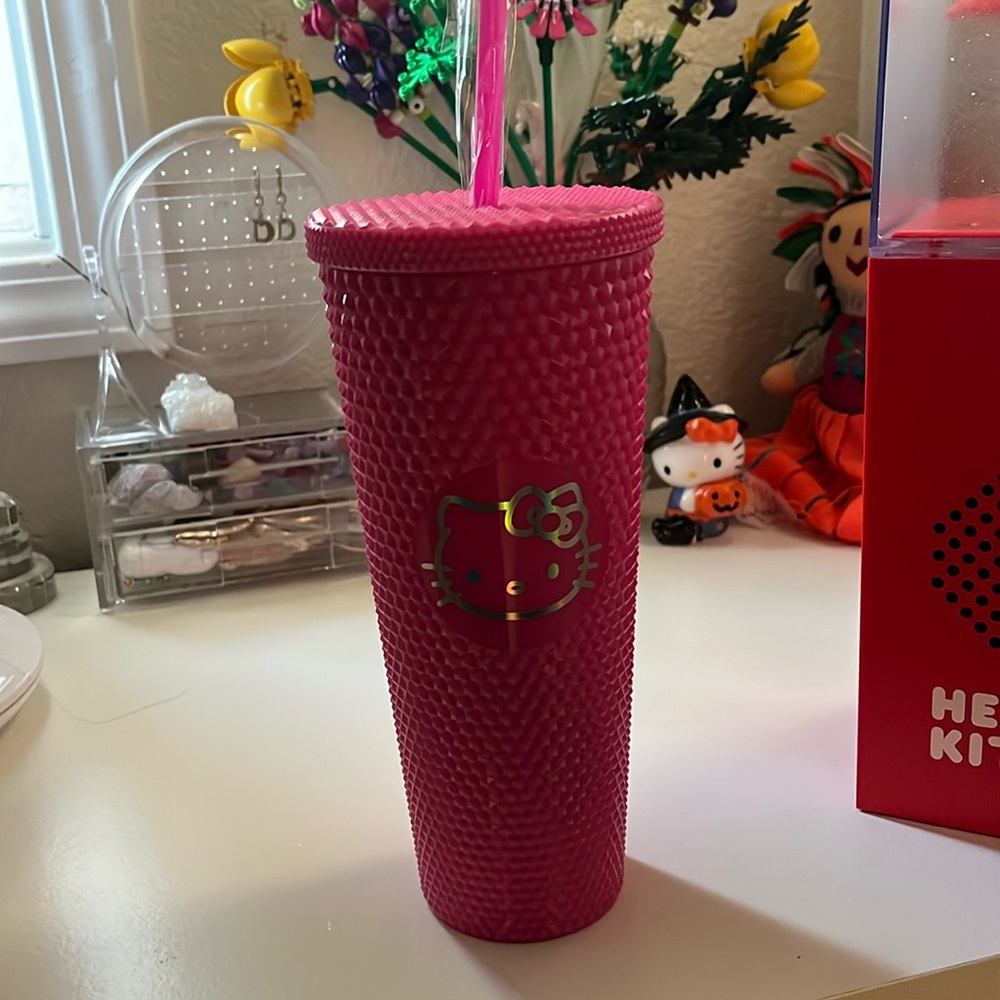 Pink Hello kitty cup